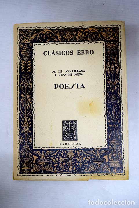 books: Poes&iacute;a: Marqu&eacute;s de Santillana; Mena, Juan de.- Marqu&eacute;s de Santillana; Mena, Juan de