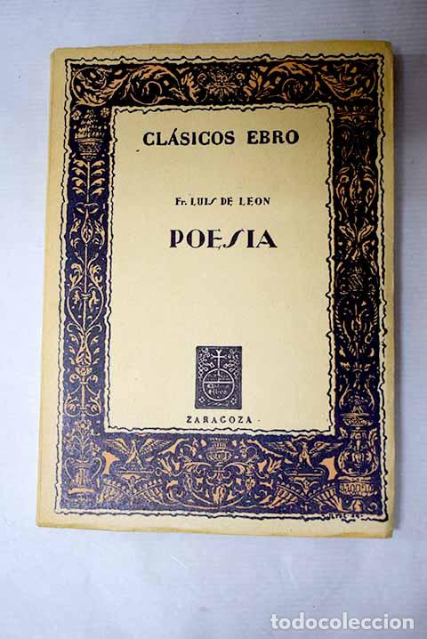 books: Poes&iacute;a: Leon, Fray Luis de.- Leon, Fray Luis de