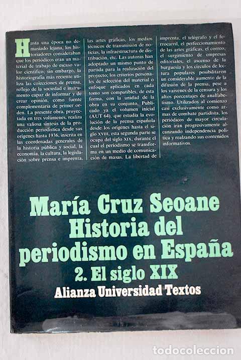 Libros: Historia del periodismo en Espa&ntilde;a, 2. El siglo XIX.- Saiz, Mar&iacute;a Dolores