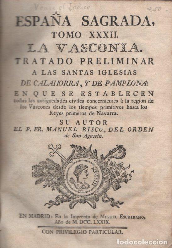 Libros: La Vasconia - Risco, Manuel/Del Orden de San Agust&iacute;n - Foto 1