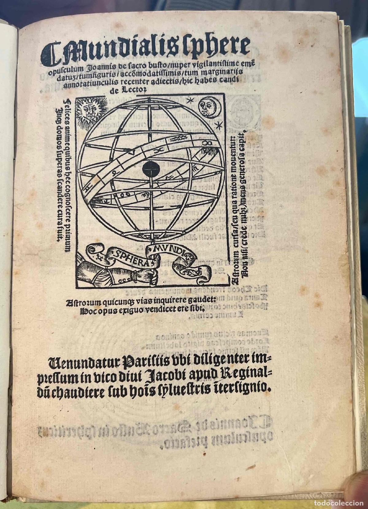 books: Mundialis sphere opusculum Joannis de sacro busto nuper vigilantissime emendatus tum figuris accom m