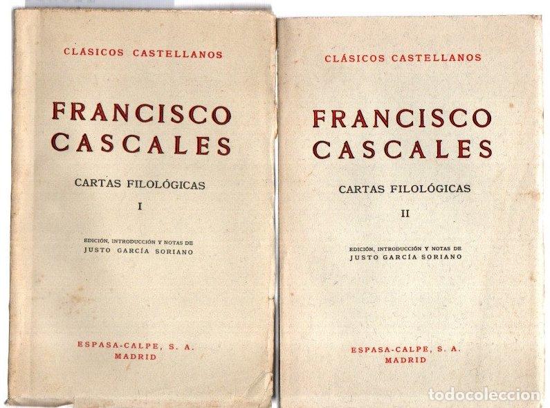 Libros: Cartas filol&oacute;gicas I y II - Cascales, Francisco - Foto 1