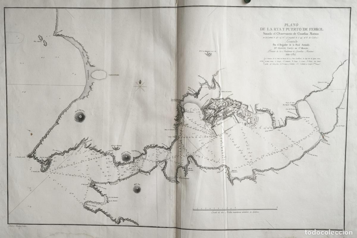 Libri di seconda mano: Plano de la rya y puerto de Ferrol situado el observatorio de guardias marinas - Vicente Tofi&ntilde;o de S