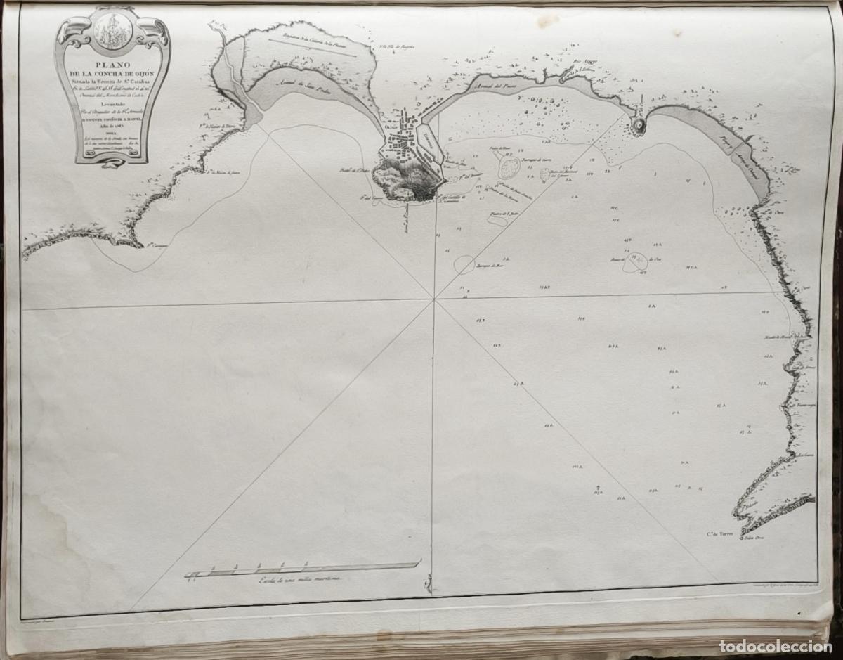 Livros em segunda m&atilde;o: Plano de la Concha de Gij&oacute;n: situada la hermita de Sta. Catalina - Vicente Tofi&ntilde;o de San Miguel