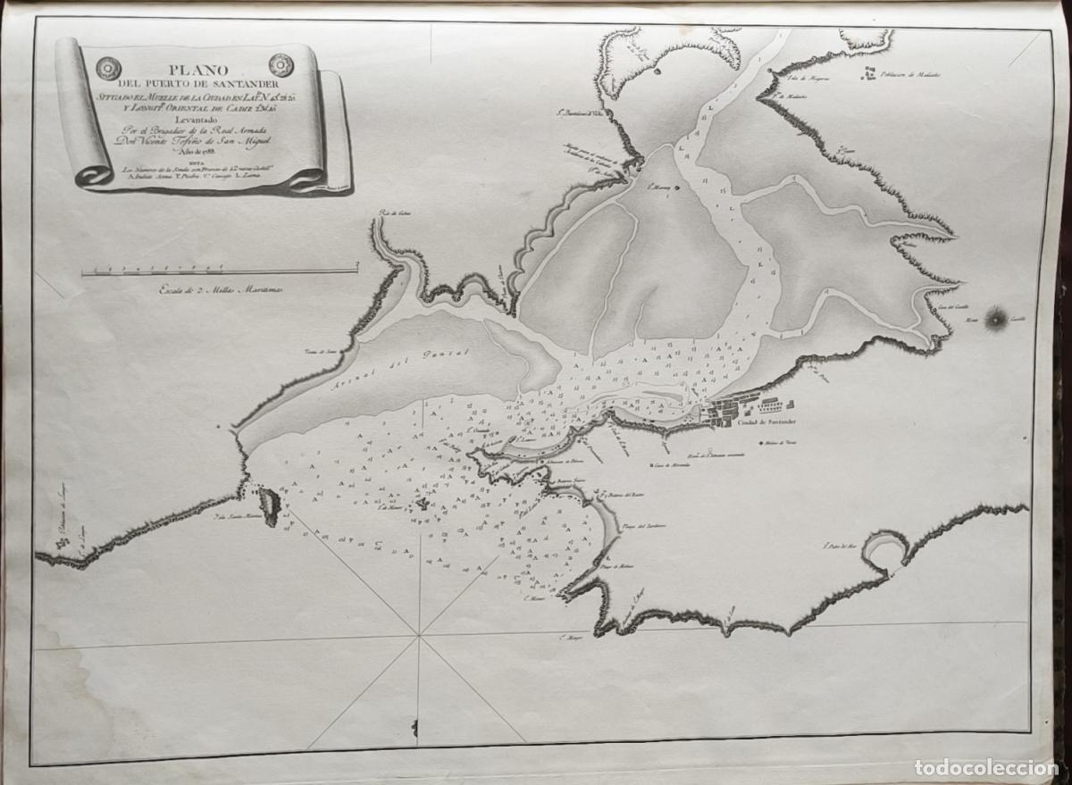 Livros em segunda m&atilde;o: Plano del Puerto de Santander: situado el muelle de la ciudad - Vicente Tofi&ntilde;o de San Miguel