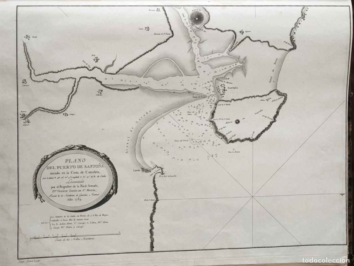 Livros em segunda m&atilde;o: Plano del puerto de Santo&ntilde;a: situado en la costa de Cantabria, - Vicente Tofi&ntilde;o de San Miguel