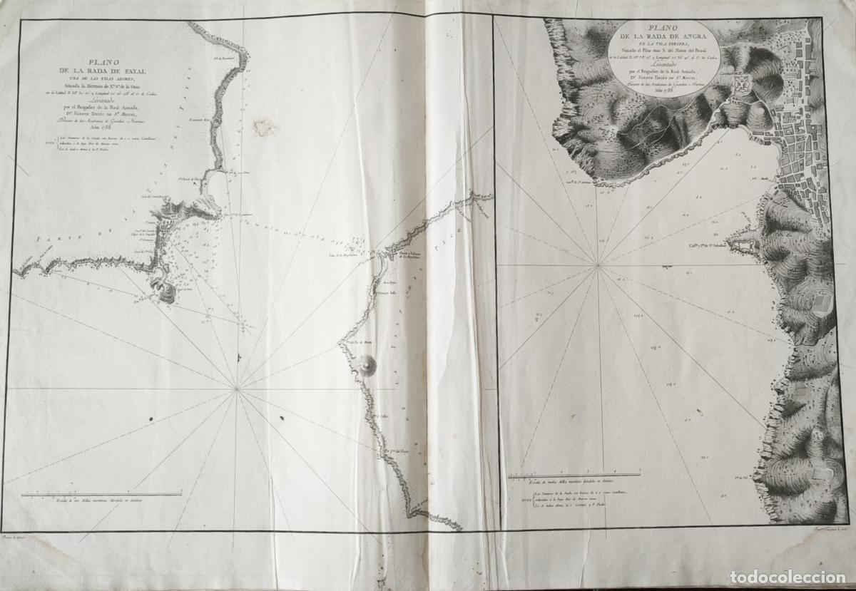 Libros: Plano de la rada de Angra en la isla tercera - Vicente Tofi&ntilde;o de San Miguel