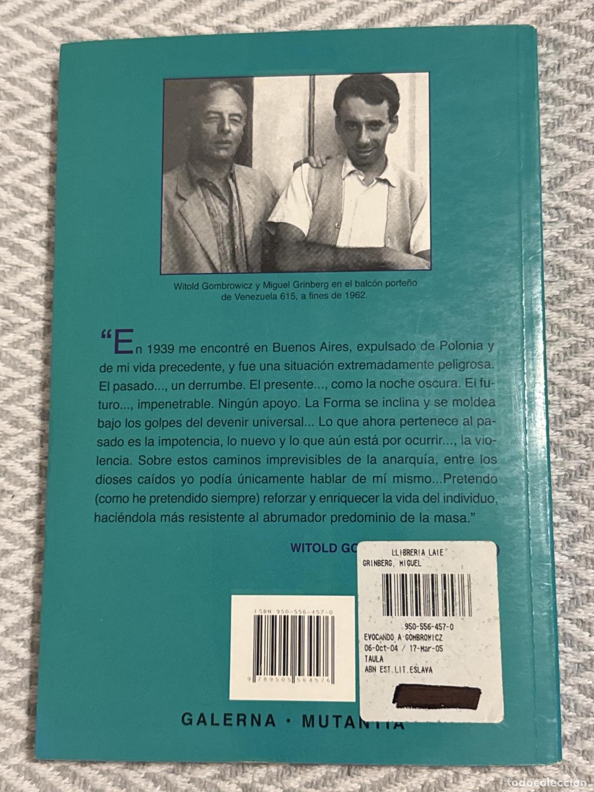 Libros: Evocando a Gombrowicz - Miguel Grinberg - Foto 3