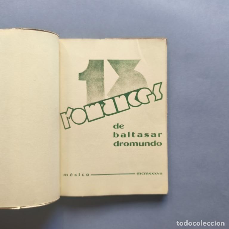 Libros: 13 Romances. - Dromundo, Baltasar. - Foto 2