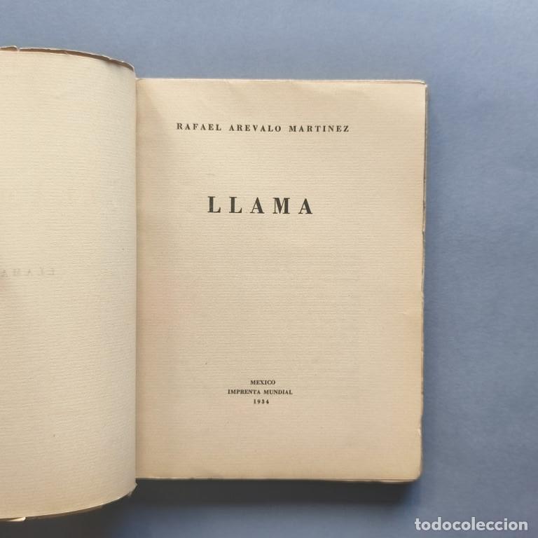 Libros: Ar&eacute;valo Mart&iacute;nez, Rafael. - Llama. Poemas. - Foto 2