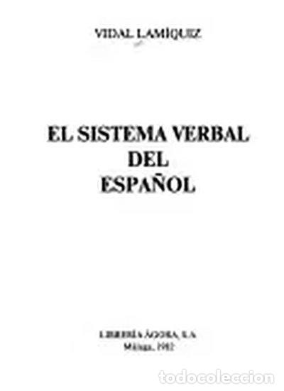 Livros em segunda m&atilde;o: El sistema verbal del espa&ntilde;ol- 9788485698059