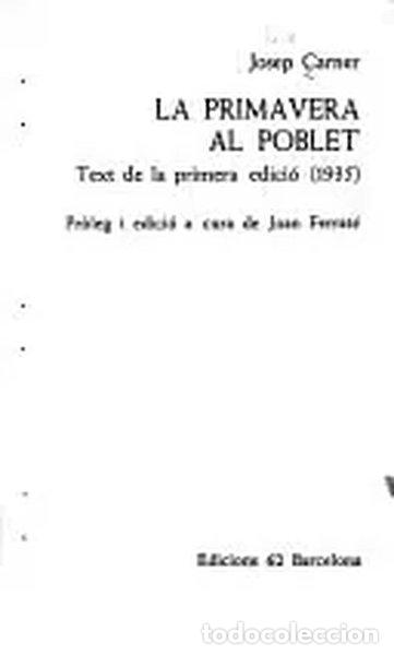 Libros: La primavera al poblet- 9788429714609 - Foto 1