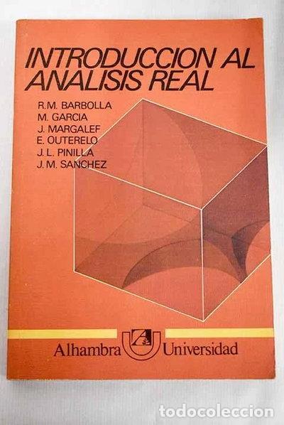 Livres: Introducci&oacute;n al an&aacute;lisis real- 9788420507712