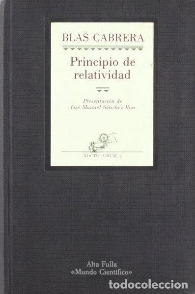 Livros em segunda m&atilde;o: Principio de relatividad- 9788486556075