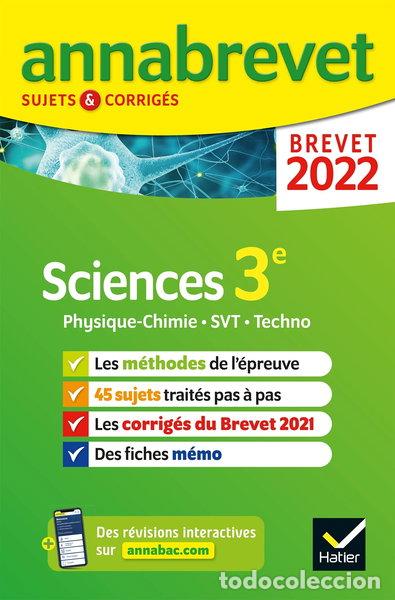 B&uuml;cher: Annales du brevet Annabrevet 2022 Physique-chimie, SVT, Technologie 3e- 9782401078055