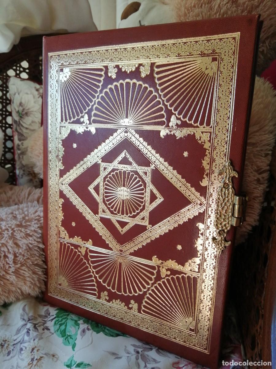 Libros: Libro Antiguo FACSIMIL de los Doce Linajes de Soria encuadernaci&oacute;n de piel CERRADURA de BRONCE