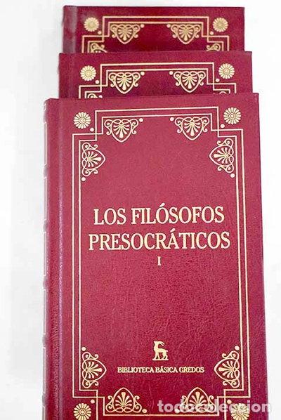 B&uuml;cher: Los fil&oacute;sofos presocr&aacute;ticos- 9788424925796