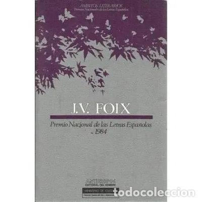 Livros em segunda m&atilde;o: J.V. Foix. Premio Nacional de las Letras Espa&ntilde;olas 1984- 9788476581667