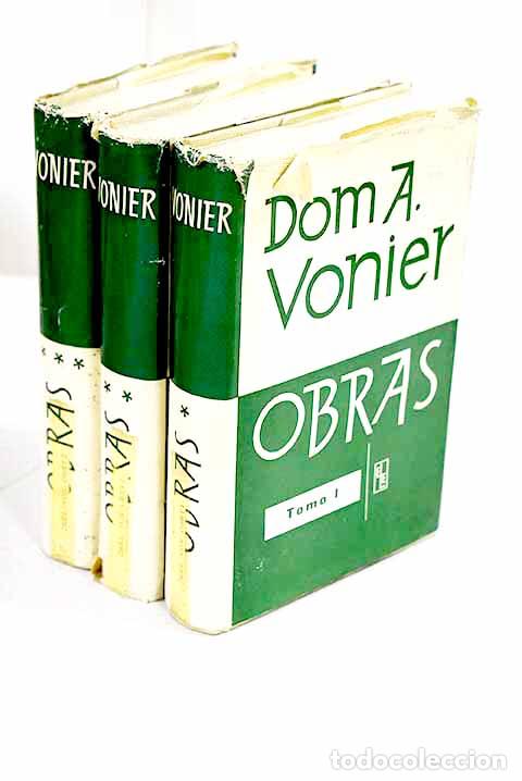 B&uuml;cher: Obras: Vonier, Anschaire.- Vonier, Anschaire