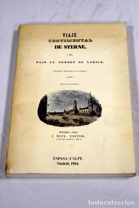Libros: Viaje sentimental: Sterne, Laurence.- Sterne, Laurence - Foto 1