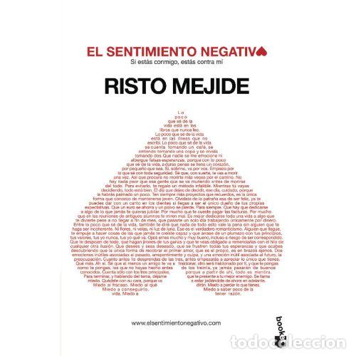 Libros: EL SENTIMIENTO NEGATIVO - RISTO MEJIDE - Foto 1