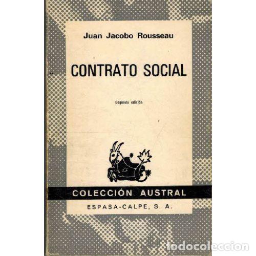 Libros: EL CONTRATO SOCIAL - JUAN JACOBO ROUSSEAU