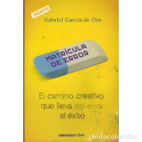 B&uuml;cher: MATRICULA DE ERROR - GABRIEL GARCIA DE ORO