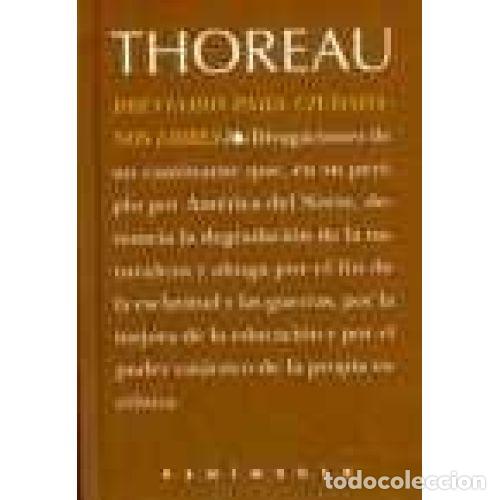 Libros: BREVIARIO PARA CIUDADANOS LIBRES - HENRY DAVID THOREAU - Foto 1