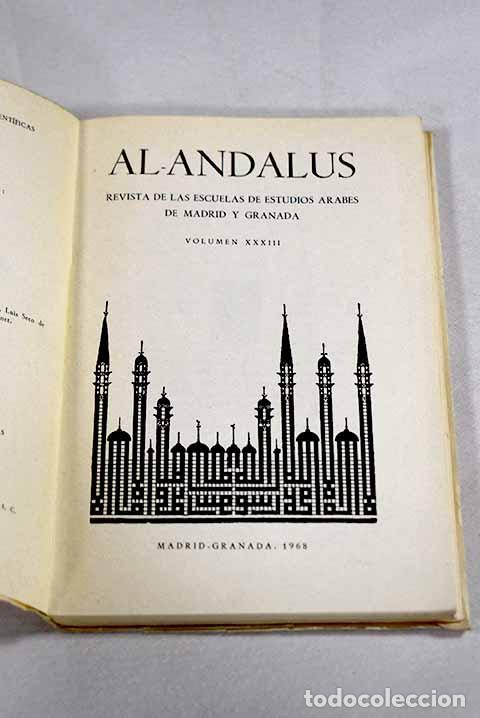 Livres: Al Andalus: revista. Vol 33