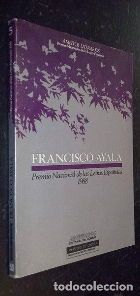 B&uuml;cher: Francisco Ayala. Premio Nacional de las Letras Espa&ntilde;olas 1988- 9788476581698
