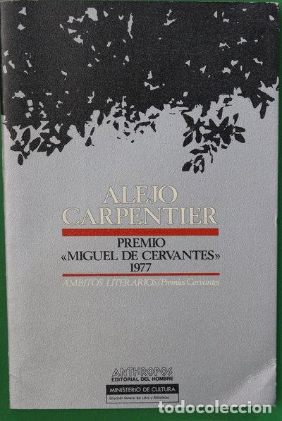 Livros em segunda m&atilde;o: Alejo Carpentier Premio Miguel de Cervantes 1977- 9788476580899