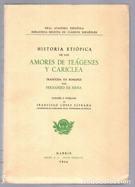 B&uuml;cher: Historia eti&oacute;pica de los amores de Te&aacute;genes y Cariclea - NO CONSTA AUTOR
