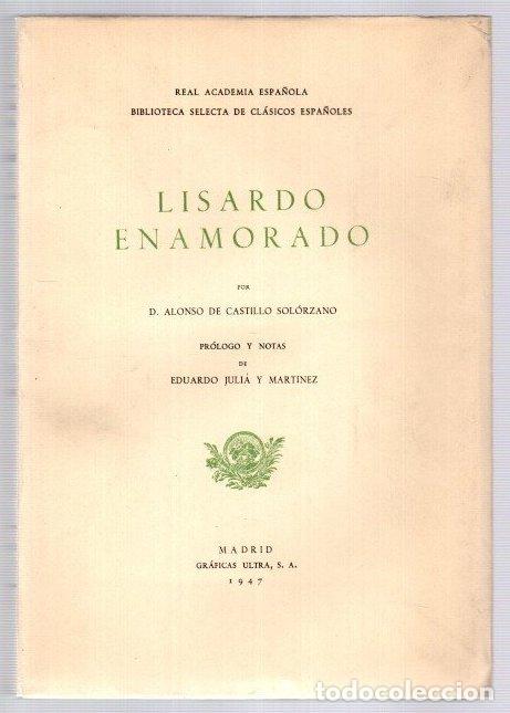 Libros: Lisardo enamorado - Castillo Sol&oacute;rzano, D. Alonso de - Foto 1