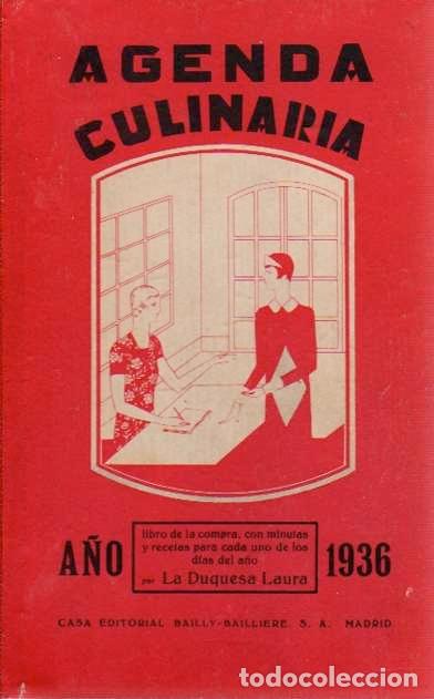 Libri di seconda mano: Agenda culinaria para 1936 - Duquesa de Laura