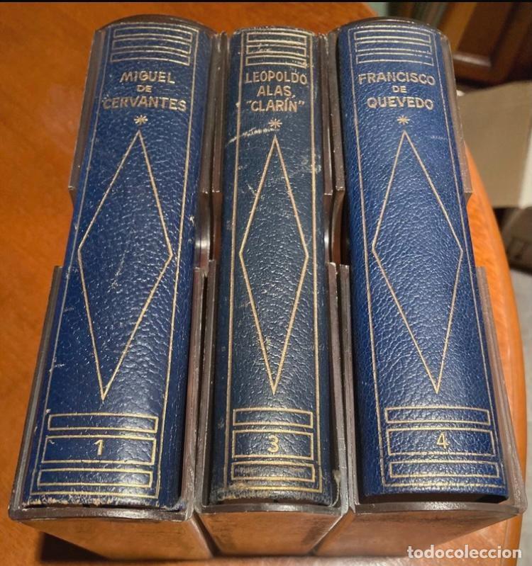 B&uuml;cher: OBRAS COMPLETAS - 3 Tomos: Cervantes (1), Clar&iacute;n (3), Quevedo (4) - Ed. Planeta 1964 - PAPEL BIBLIA