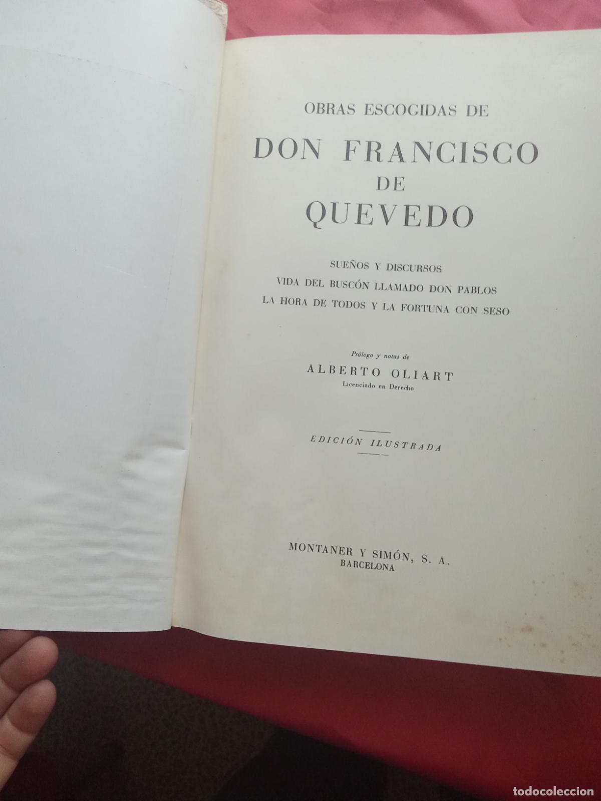 Libros: Obras escogidas. Quevedo Q.1102 - Foto 6