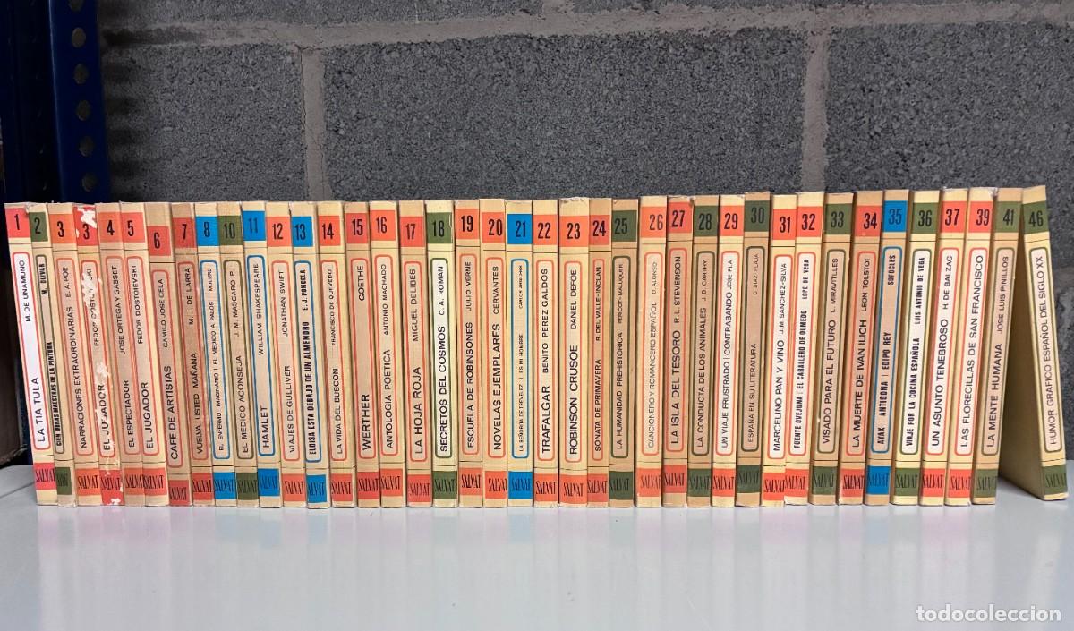 Livres: LOTE DE 40 LIBROS DE LA BIBLIOTECA B&Aacute;SICA SALVAT-LIBRO RTV.