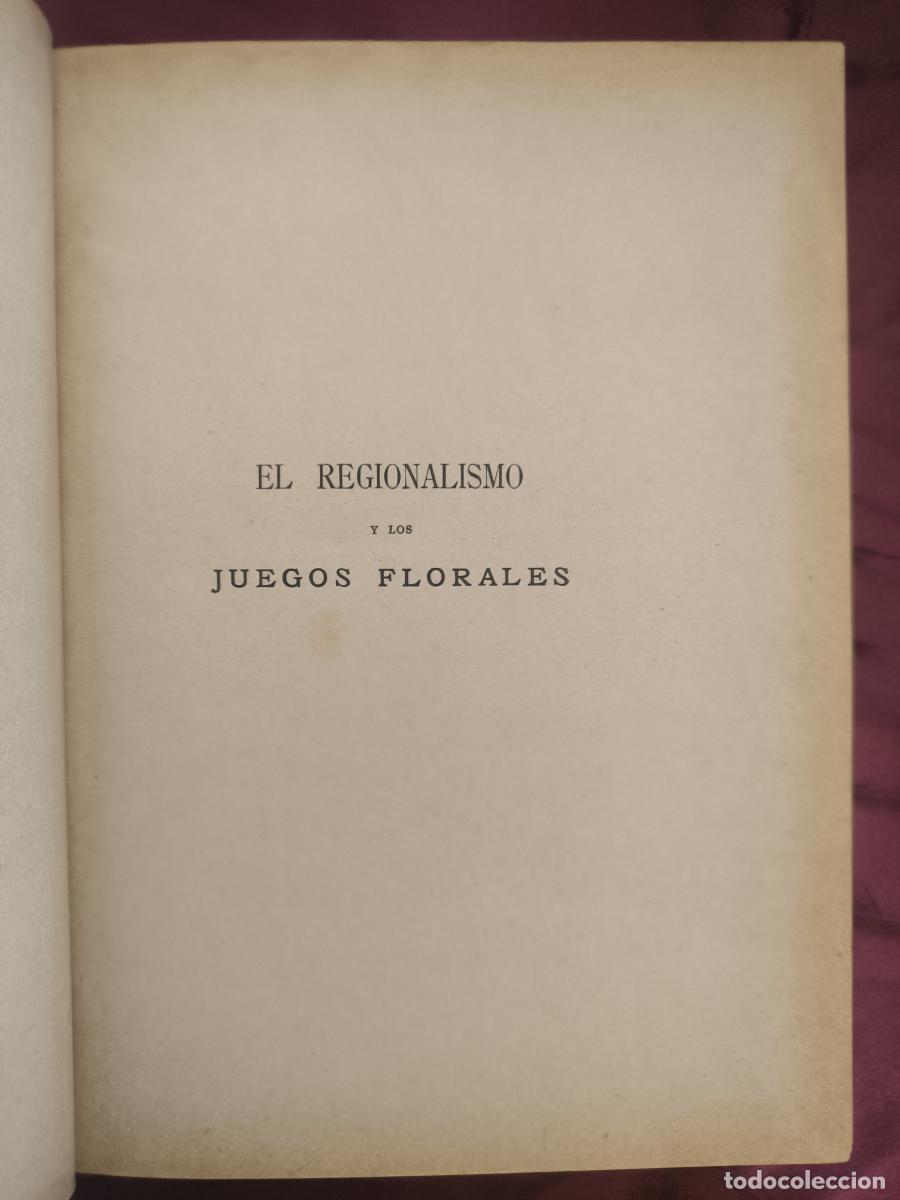Libri di seconda mano: El regionalismo y los juegos florales - V&iacute;ctor Balaguer