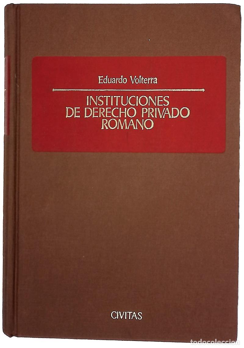 books: Instituciones de derecho privado romano