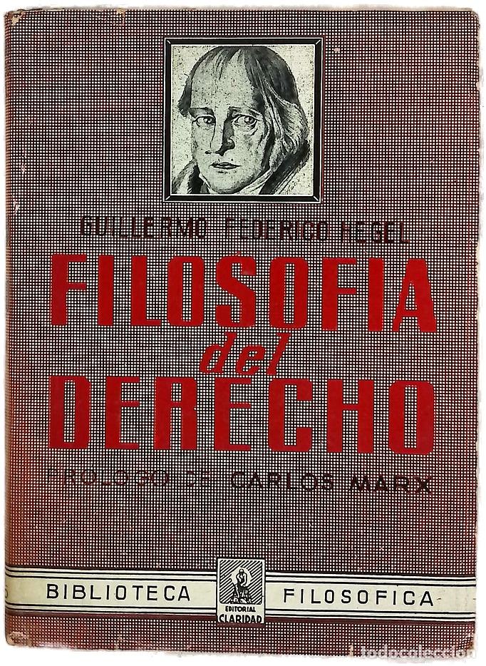 B&uuml;cher: La filosof&iacute;a del derecho. Pr&oacute;logo de Carlos Marx