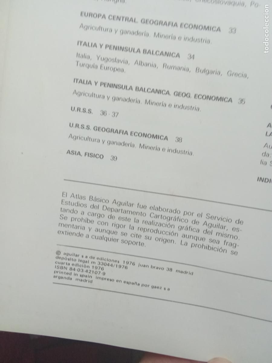 Libros: Atlas b&aacute;sico, aguilar Q.1109 - Foto 3