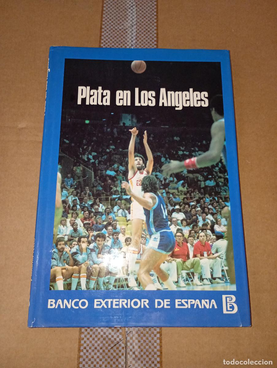 Livres: Plata en Los Angeles.Banco Exterior de Espa&ntilde;a - Baloncesto - Con pegatina
