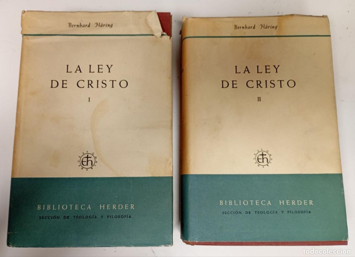 Libros: La ley de Cristo. La teolog&iacute;a moral expuesta a sacerdotes y seglares. (2 tomos) (certificado) - H&Auml;RI