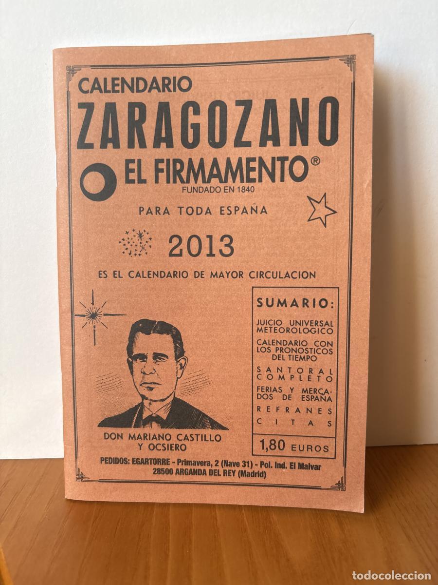 Livres: Calendario zaragozano 2013 - Mariano Castillo y Ocsiero TDK606