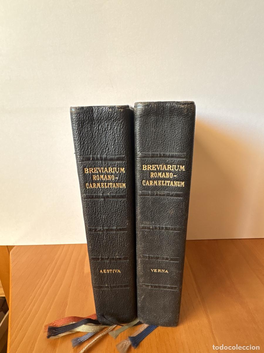 Libri di seconda mano: BREVIARIUM ROMANUM EX DECRETO SS CONCILII TRIDENTINI. TOMO AESTIVA Y TOMO VERNA - POR ORDEN DE SUMO