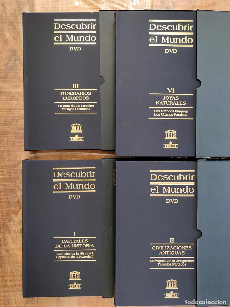 Livres: DESCUBRIR EL MUNDO, UNESCO. 4 TOMOS ESTUCHADOS CON 2 DVD CADA UNO. UNESCO - EBRISA