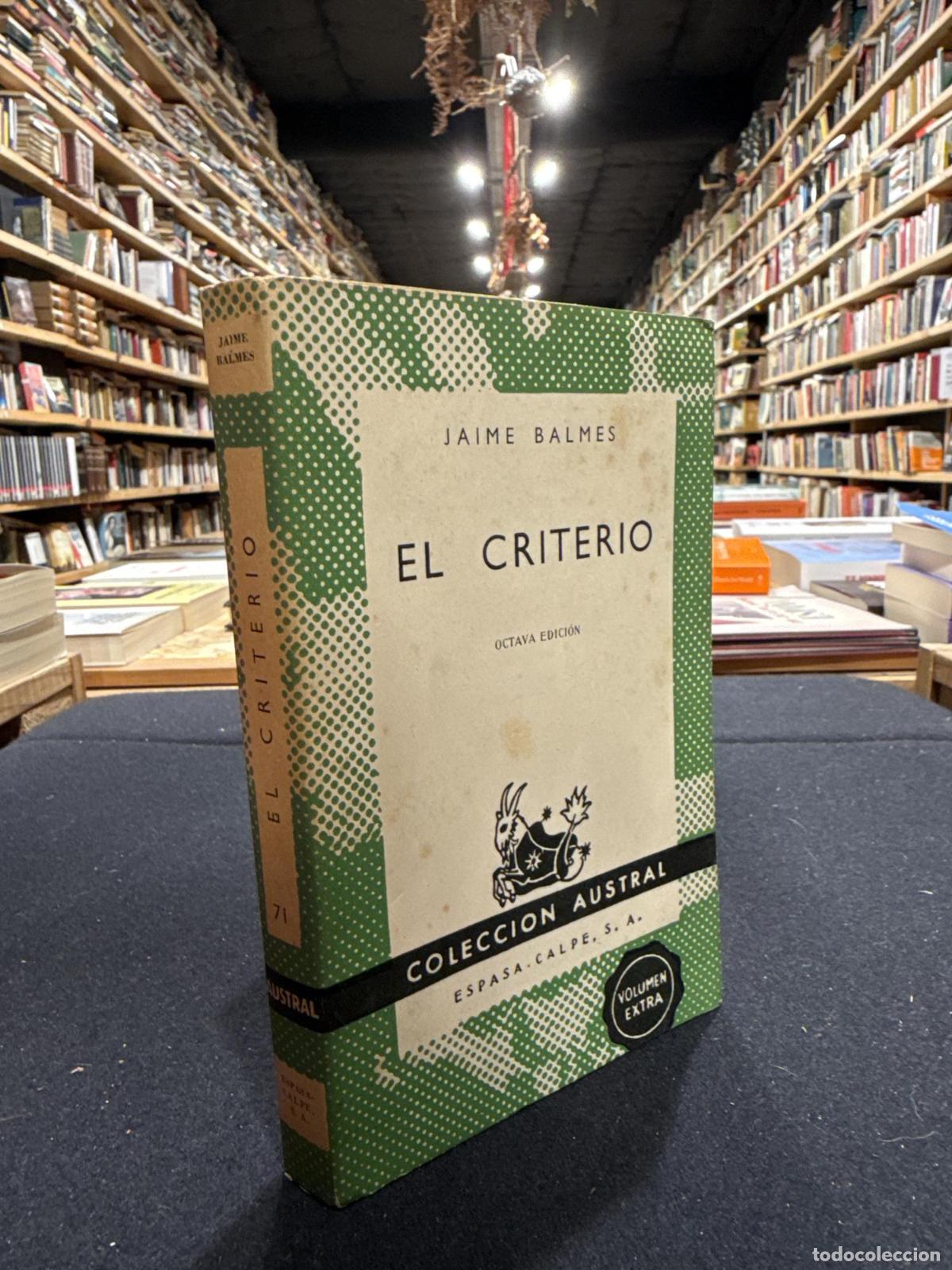 B&uuml;cher: El criterio - Jaime Balmes