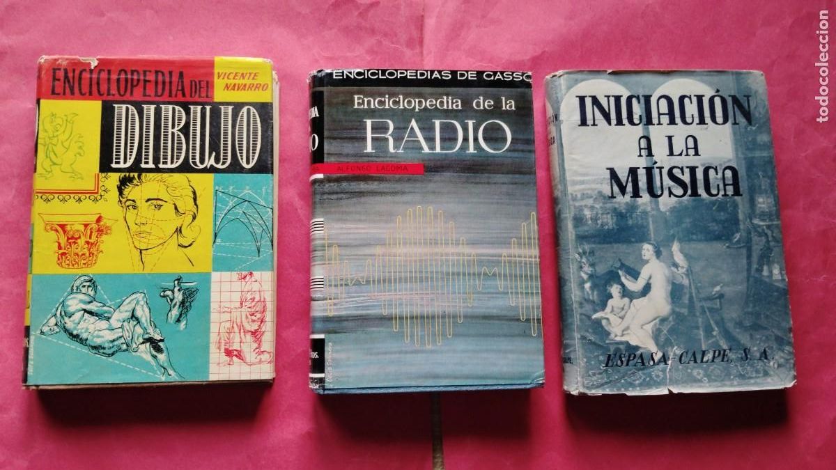Libros: VICENTE NAVARRO.-DIBUJO.-ALFONSO LAGOMA.-RADIO-INICIACION A LA MUSICA.-A&Ntilde;OS 40-60.