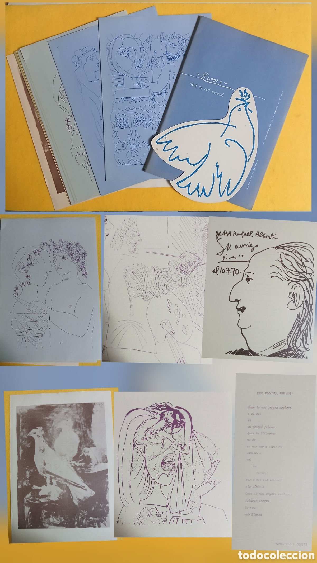 Livros em segunda m&atilde;o: Poetes per la Pau, homenaje a Picasso de artistas de Badalona