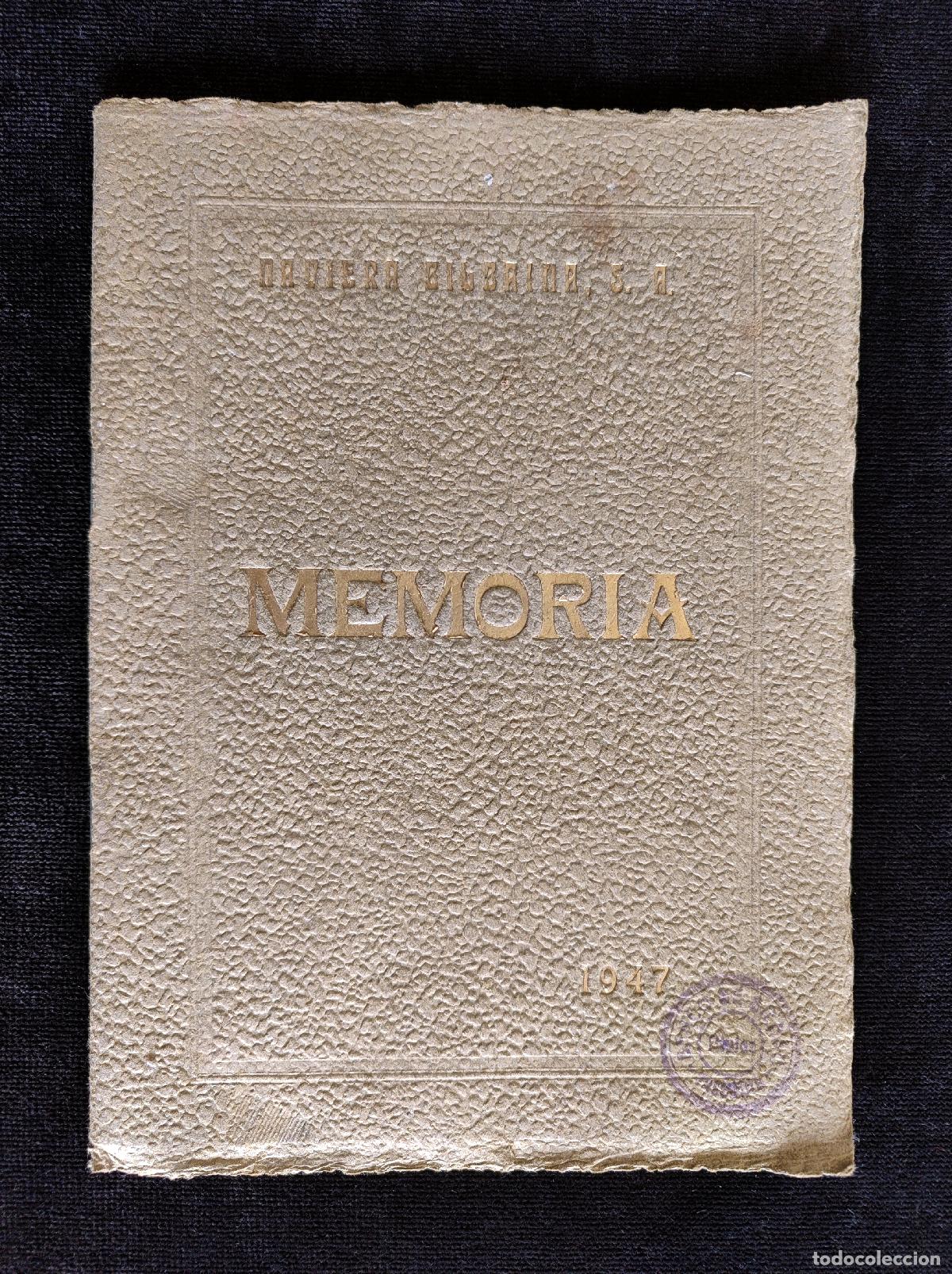 Libros: NAVIERA BILBAINA, S.A. MEMORIA JUNTA GENERAL ORDINARIA DE ACCIONISTAS, 1947